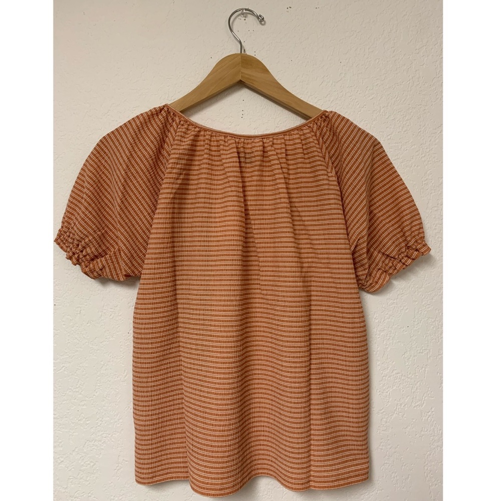 Madewell Peasant Top in Stripe M - Picture 7 of 8